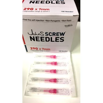 Гвинтова голка Screw Needles 29G х 7mm з регульованою довжиною для контурної пластики – John's