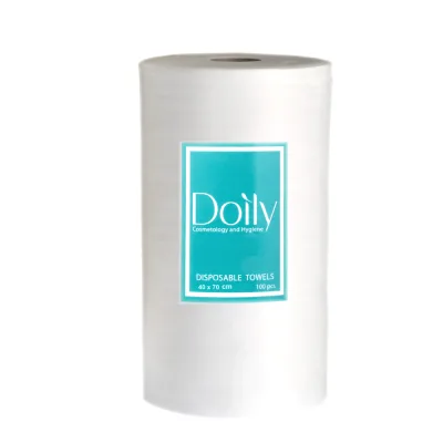 Рушники в рулоні DOILY 40×70 см, 100 шт – спанлейс 40 г/м², перфоровані Рушники в рулоні DOILY 40×70 см, 100 шт – спанлейс 40 г/м², перфоровані