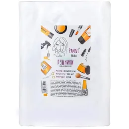Рушники в пачці Panni Mlada 50х80 см (50 шт/пач) з спанлейса 40 г/м2, структура: сітка