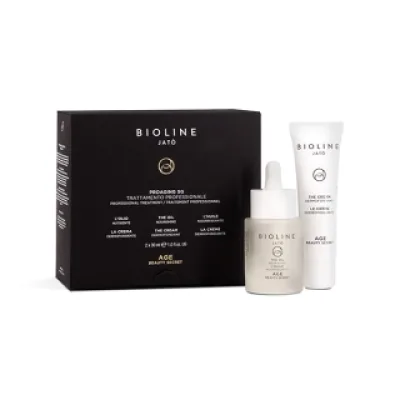 Антивіковий набір Bioline Jato PROAGING SG Staminal Gold (Олія 30 мл + Крем 30 мл) Age Beauty Secret