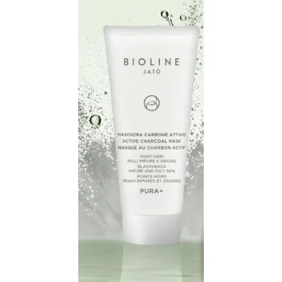 Детокс маска Pura+ з активованим вугіллям 200 мл Active Charcoal Mask BIOLINE JATO