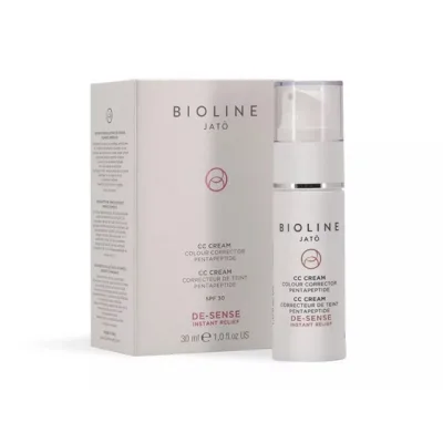 BIOLINE JATO De-Sense Instant Relief CC Cream Colour Corrector SPF-30 Pentapeptide – Коригуючий пептидний крем із SPF-30