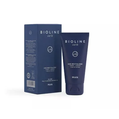 Омолоджуюча крем-сироватка для чоловіків Bioline Jato Man Age Revitalizer Face and Eye 60 мл