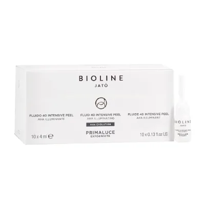 Тестовий набір пілінгу Bioline Jato Primaluce Exfo White Fluid 40 Intensive Peel AHA Illuminating