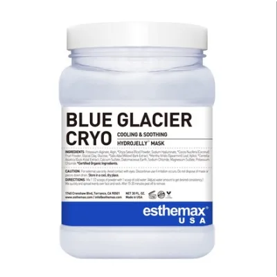 Гідрожеле альгінатна кріо маска Blue Glacier Cryo Esthemax – миттєве охолодження та ліфтинг