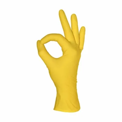 Нітрилові рукавички MED-COMFORT Lemon – без пудри, L, 100 шт