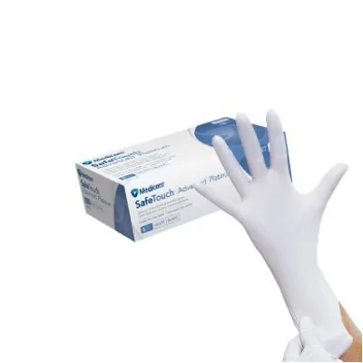Рукавички нітрилові текстуровані без пудри SafeTouch® Advanced™ Platinum White білі (3,6 г) 100 шт М Рукавички нітрилові текстуровані без пудри SafeTouch® Advanced™ Platinum White білі (3,6 г) 100 шт М