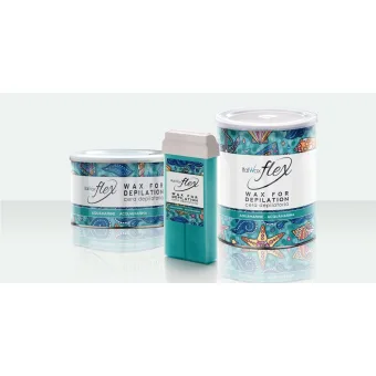 Теплий віск для депіляції Аквамарін Flex 800 мл ItalWax